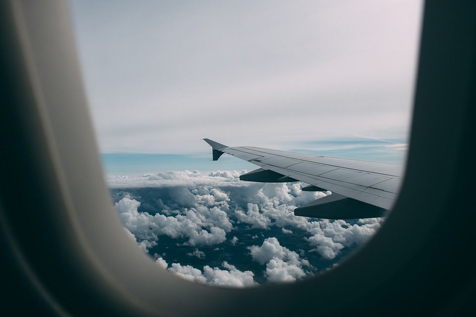 ventana de avión